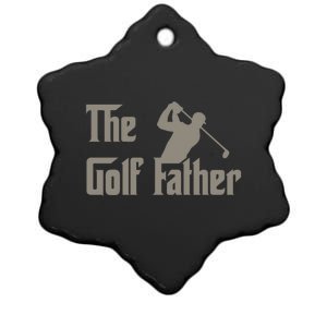 The Golf Father Funny Golfing For Golfer Fathers Ceramic Star Ornament