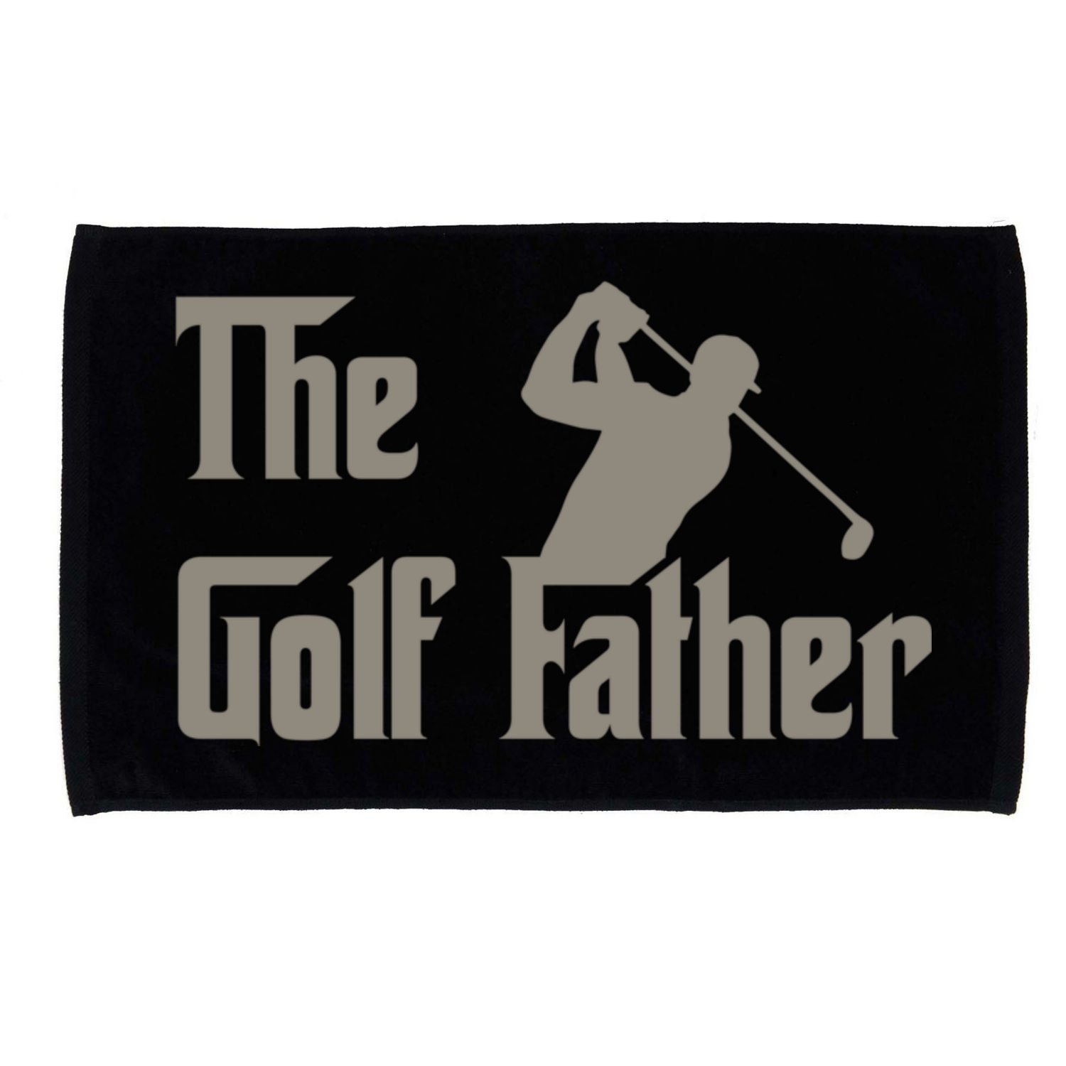 The Golf Father Funny Golfing For Golfer Fathers Microfiber Hand Towel