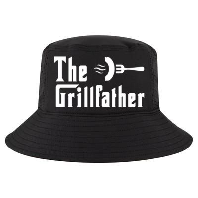 The Grillfather Funny Dad Grandpa Barbecue Grilling Gift Cool Comfort Performance Bucket Hat