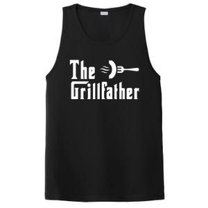 The Grillfather Funny Dad Grandpa Barbecue Grilling Gift PosiCharge Competitor Tank