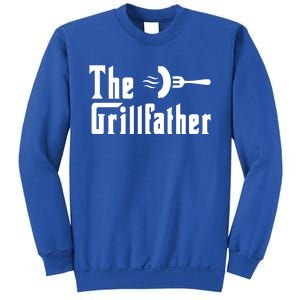 The Grillfather Funny Dad Grandpa Barbecue Grilling Gift Sweatshirt