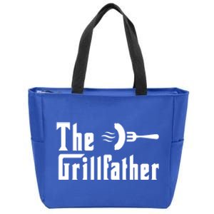 The Grillfather Funny Dad Grandpa Barbecue Grilling Gift Zip Tote Bag