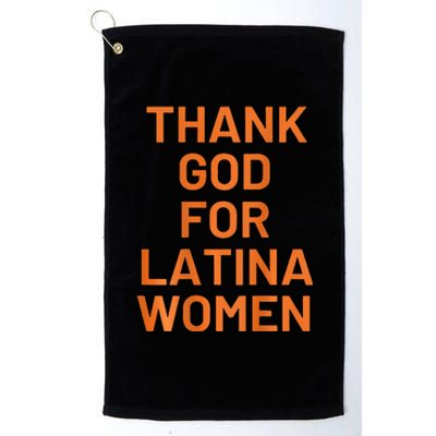 Thank God For Latina Platinum Collection Golf Towel