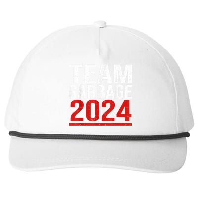 Team Garbage For Trump 2024 Elections 2024 Vote For Trump Snapback Five-Panel Rope Hat