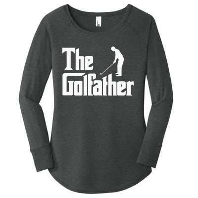 The Golfather Funny Xmas Golf Gift For Golfers Women's Perfect Tri Tunic Long Sleeve Shirt