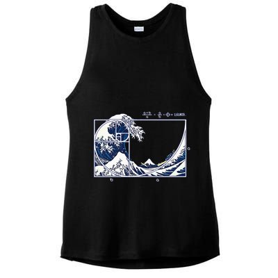The Great Fibonaccis Waves Ladies PosiCharge Tri-Blend Wicking Tank