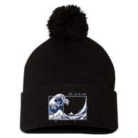The Great Fibonaccis Waves Pom Pom 12in Knit Beanie