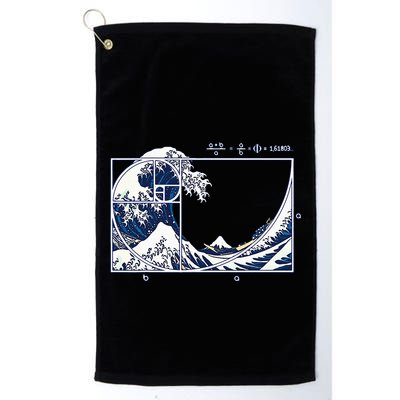 The Great Fibonaccis Waves Golf Towel