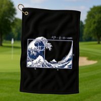 The Great Fibonaccis Waves Golf Towel