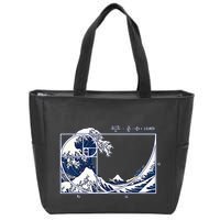 The Great Fibonaccis Waves Zip Tote Bag