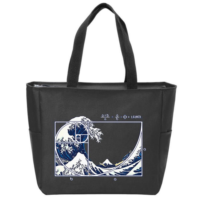 The Great Fibonaccis Waves Zip Tote Bag
