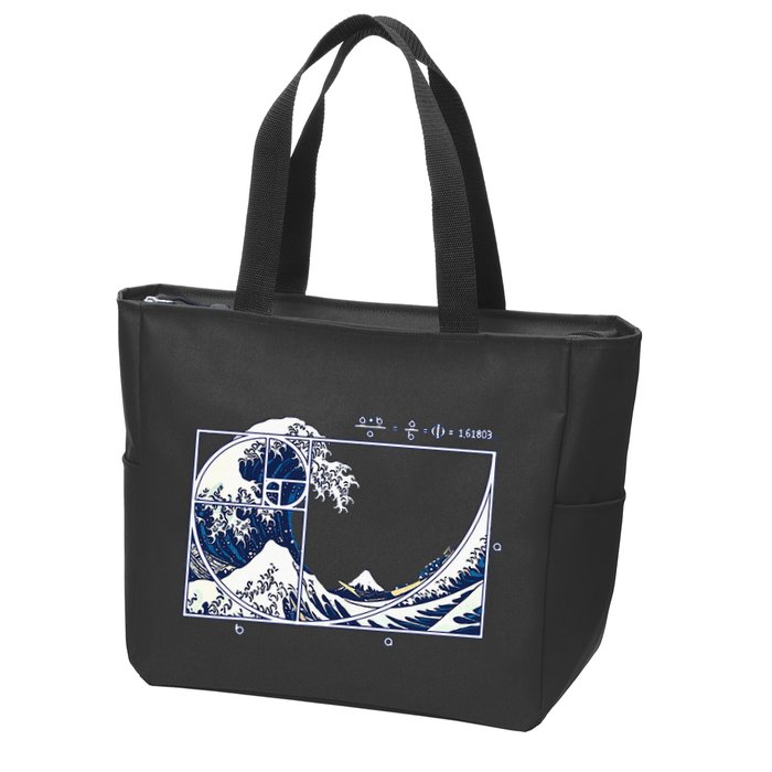 The Great Fibonaccis Waves Zip Tote Bag