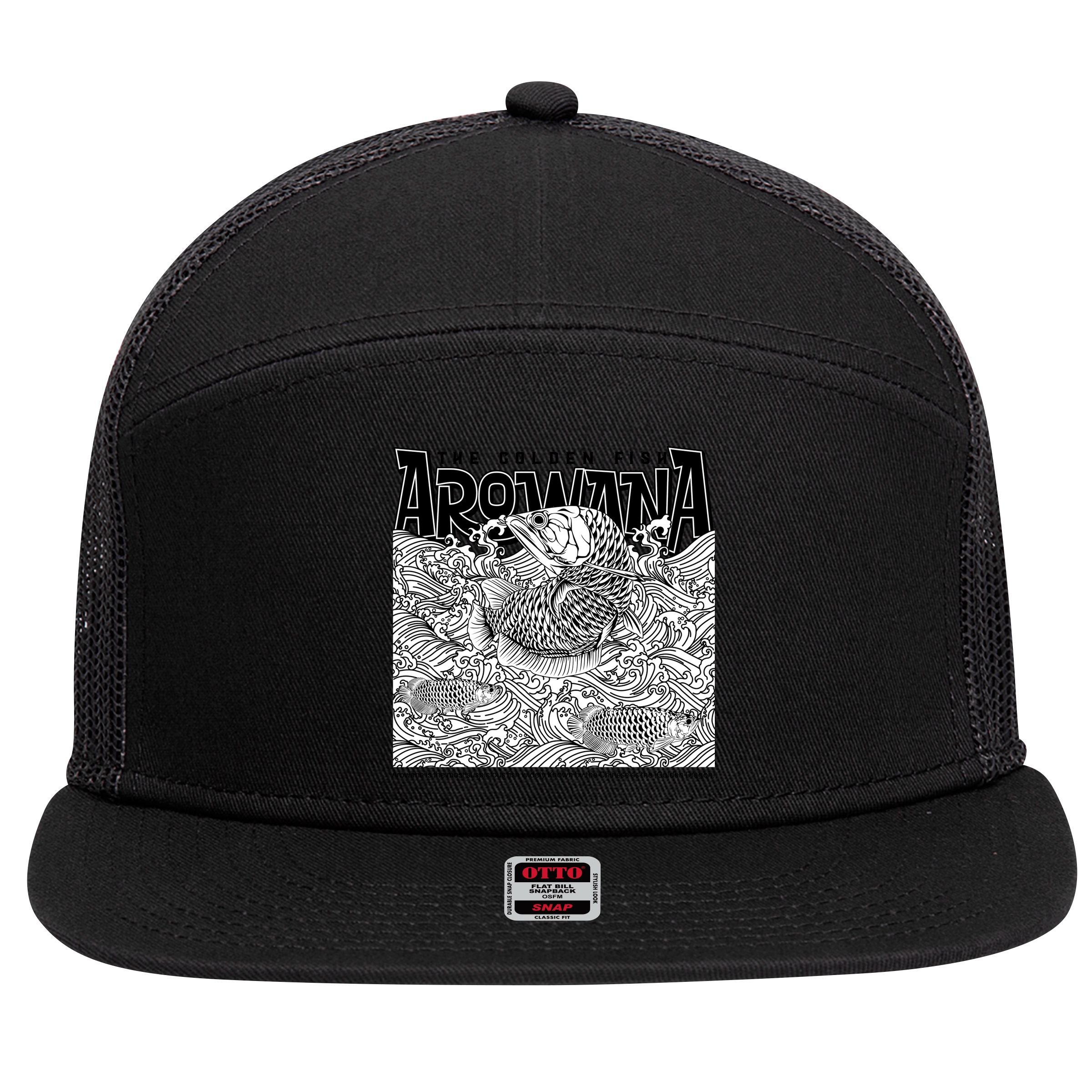 The Golden Fish Arowana 7 Panel Mesh Trucker Snapback Hat