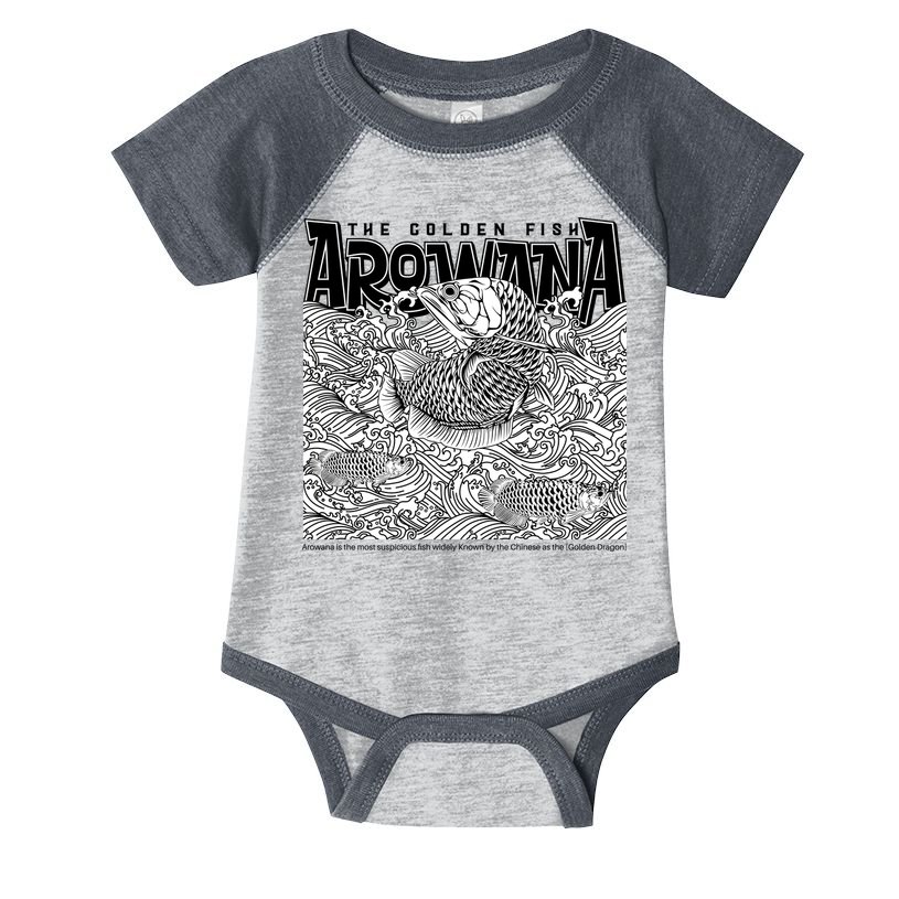 The Golden Fish Arowana Infant Baby Jersey Bodysuit