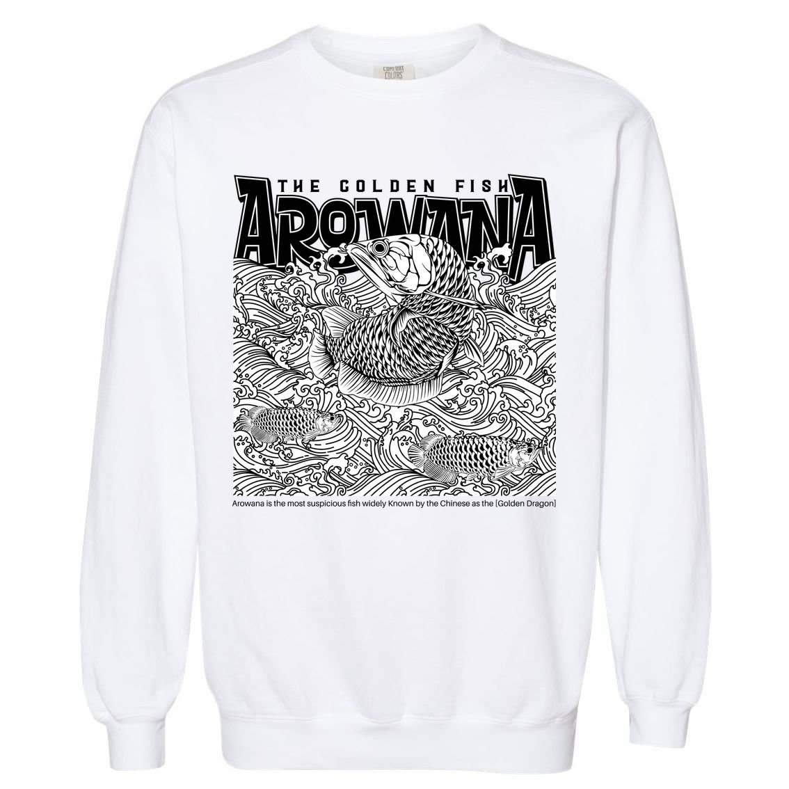 The Golden Fish Arowana Garment-Dyed Sweatshirt