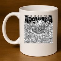 The Golden Fish Arowana 11oz C Handle Ceramic Mug