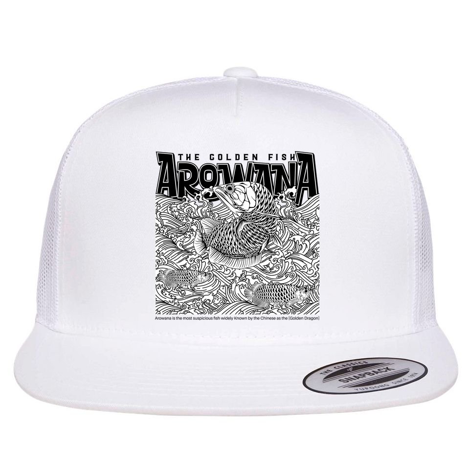 The Golden Fish Arowana Flat Bill Trucker Hat