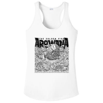 The Golden Fish Arowana Ladies PosiCharge Competitor Racerback Tank