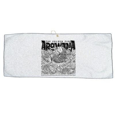 The Golden Fish Arowana Large Microfiber Waffle Golf Towel