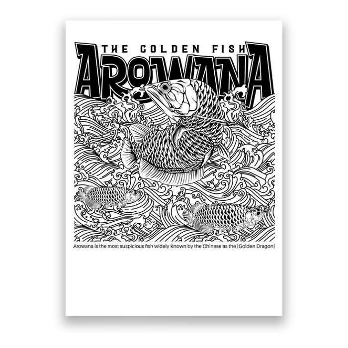 The Golden Fish Arowana Poster