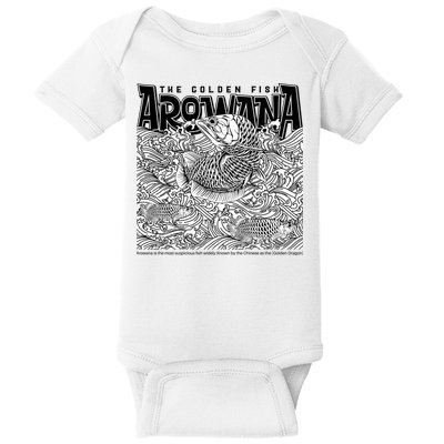 The Golden Fish Arowana Baby Bodysuit