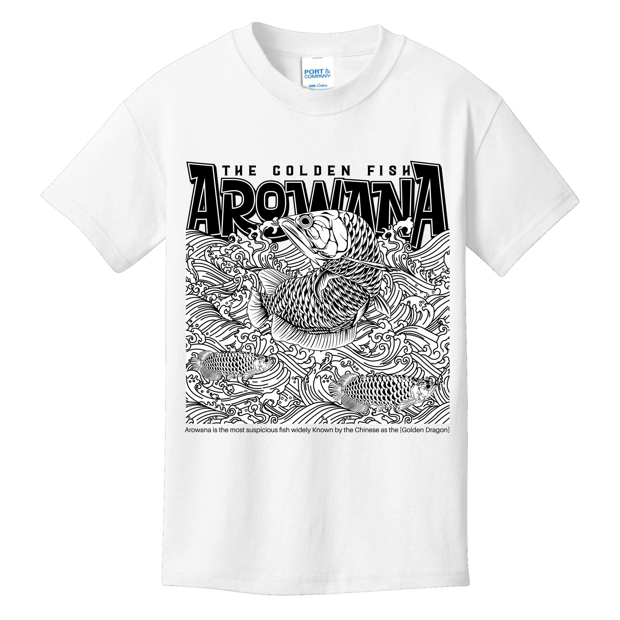 The Golden Fish Arowana Kids T-Shirt