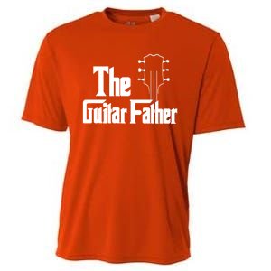 The Guitar Father Musician Pick Gift Cooling Performance Crew T-Shirt