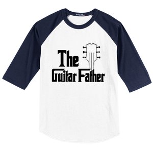 The Guitar Father Musician Pick Gift Baseball Sleeve Shirt