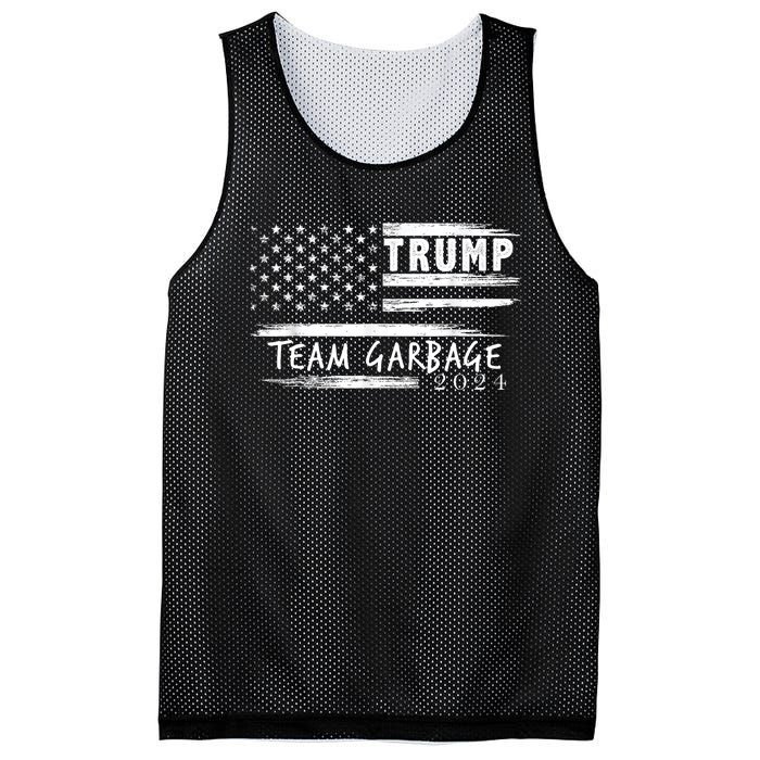 Team Garbage For Trump 2024 Garbage For Trump Vote Trump 2024 Mesh Reversible Basketball Jersey Tank