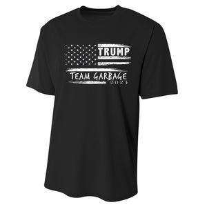 Team Garbage For Trump 2024 Garbage For Trump Vote Trump 2024 Performance Sprint T-Shirt