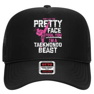 Taekwondo Gifts for Adults TKD High Crown Mesh Back Trucker Hat