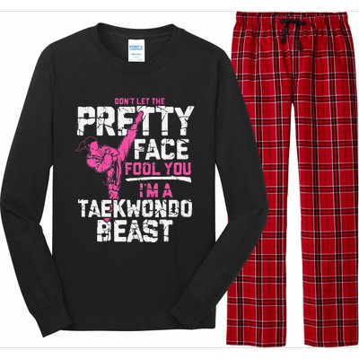 Taekwondo Gifts for Adults TKD Long Sleeve Pajama Set