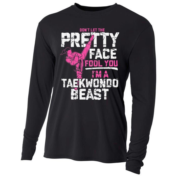 Taekwondo Gifts for Adults TKD Cooling Performance Long Sleeve Crew