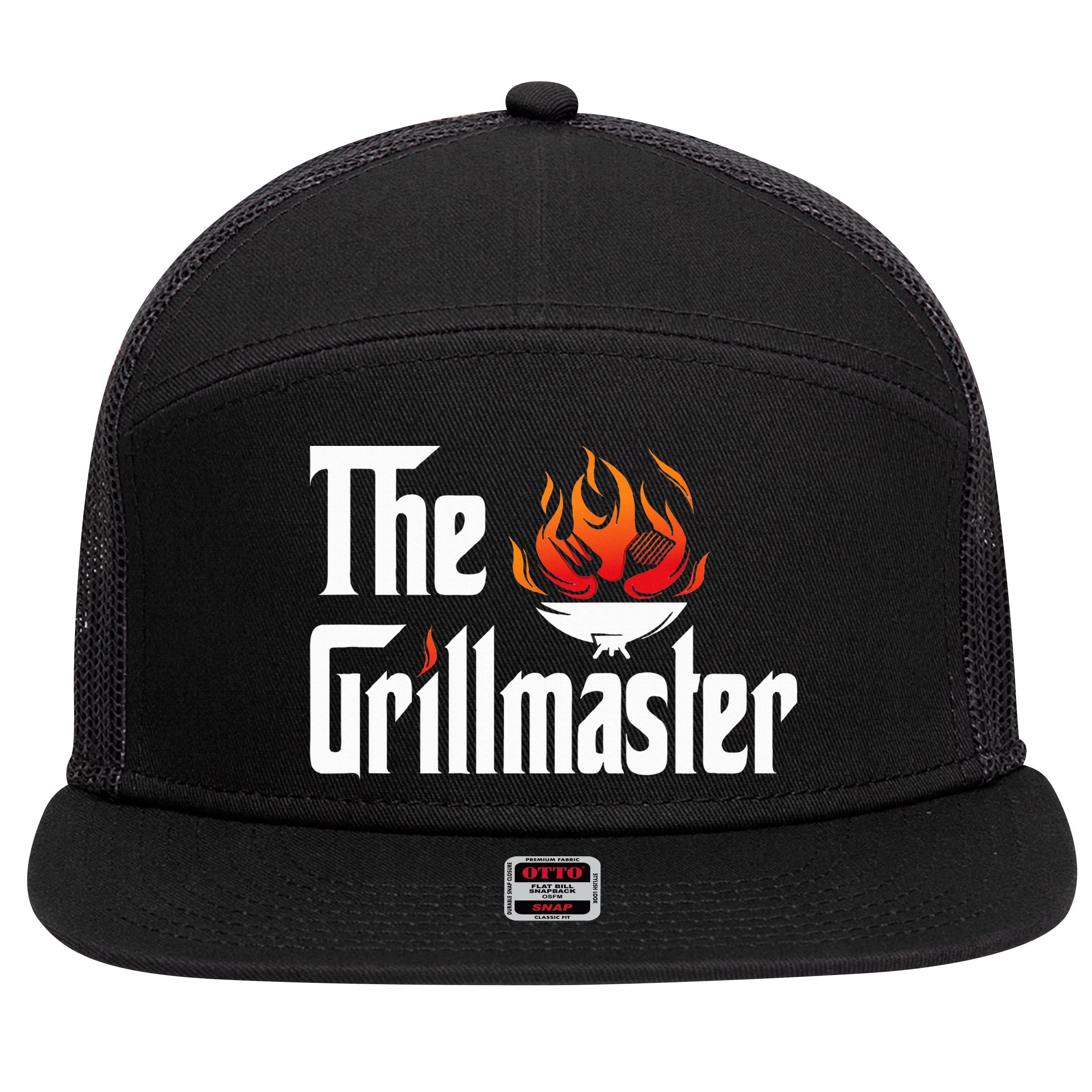 The Grilling Father The Grillmaster 7 Panel Mesh Trucker Snapback Hat