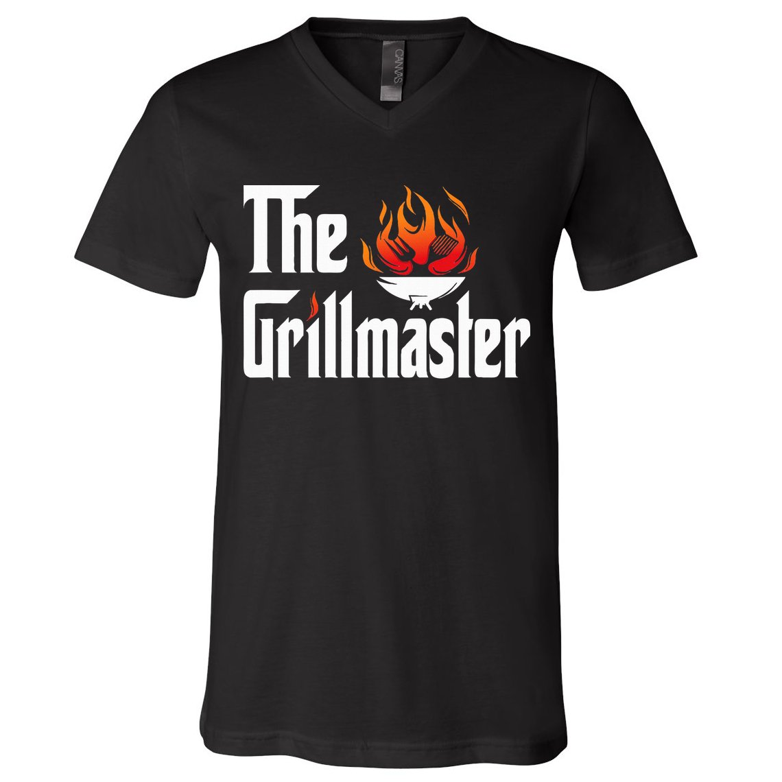 The Grilling Father The Grillmaster V-Neck T-Shirt