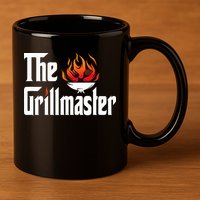 The Grilling Father The Grillmaster 11oz C Handle Ceramic Mug