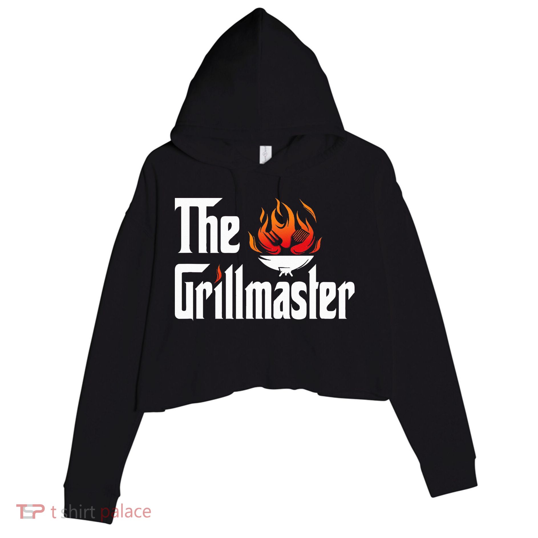 The Grilling Father The Grillmaster Crop Fleece Hoodie