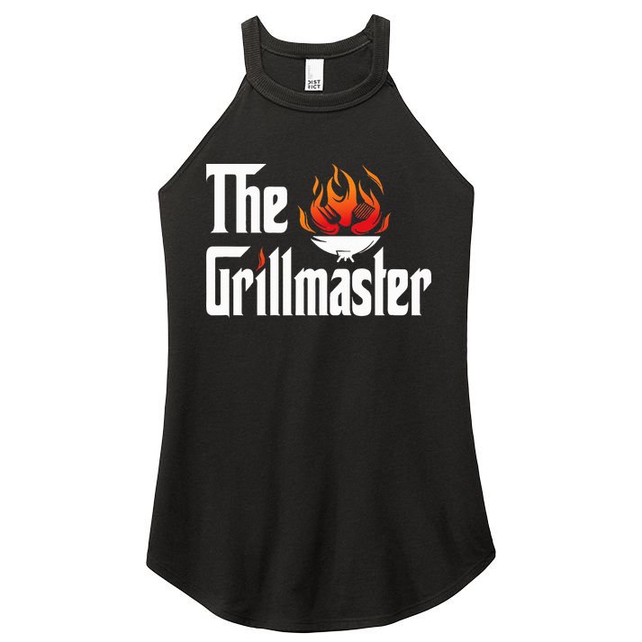 The Grilling Father The Grillmaster Women's Perfect Tri Rocker Tank