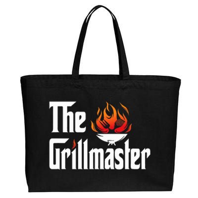 The Grilling Father The Grillmaster Cotton Canvas Jumbo Tote