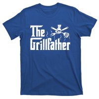 The Grillfather Funny Retro Barbecue Lover Bbq And Grilling Great Gift T-Shirt