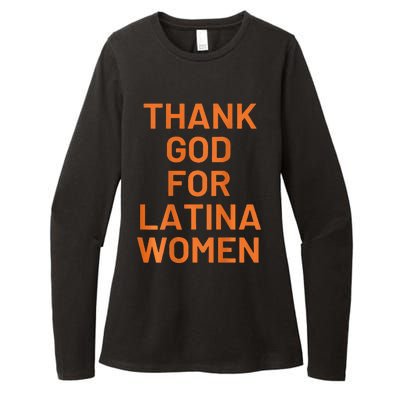 Thank God For Latina Womens CVC Long Sleeve Shirt