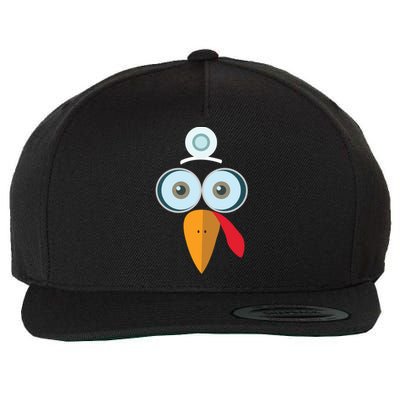 Thanksgiving Gift For Boys Doctor Turkey Trot Gift Wool Snapback Cap