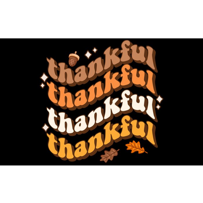 Thankful Groovy Family Thanksgiving Matching Outfits Bumper Sticker