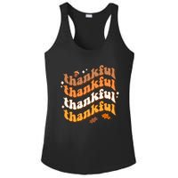 Thankful Groovy Family Thanksgiving Matching Outfits Ladies PosiCharge Competitor Racerback Tank