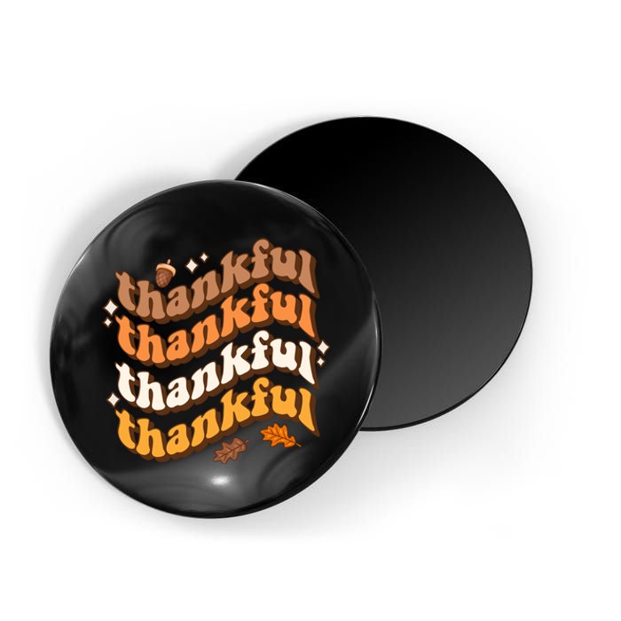 Thankful Groovy Family Thanksgiving Matching Outfits Magnet