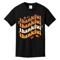 Thankful Groovy Family Thanksgiving Matching Outfits Kids T-Shirt