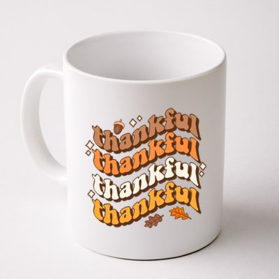 Thankful Groovy Family Thanksgiving Matching Outfits Coffee Mug