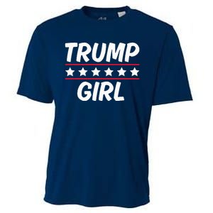 Trump Girl Funny Female Voter Slogan 2024 Election Statement Cooling Performance Crew T-Shirt