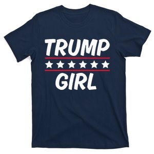 Trump Girl Funny Female Voter Slogan 2024 Election Statement T-Shirt