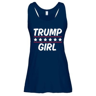 Trump Girl Funny Female Voter Slogan 2024 Election Statement Ladies Essential Flowy Tank